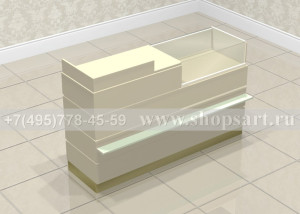 Кассовый прилавок 1700х1080х600мм.