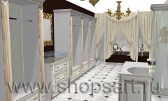 Дизайн интерьера свадебного салона LUXURY NOVA торговое оборудование ЭЛИТ ГОЛД
