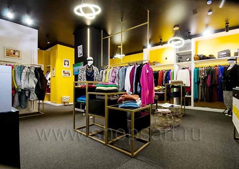 Торговое оборудование для магазина женской одежды Одни Плюсы коллекция ИСАБЕЛЬ Фото