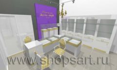 Дизайн интерьера ювелирного магазина Золотой имидж ТРЦ Авиапарк СОВРЕМЕННЫЙ СТИЛЬ Дизайн 2