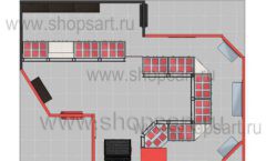 Дизайн интерьера ювелирного магазина Сапфир коллекция КОРАЛЛ Дизайн 23