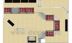 Дизайн интерьера ювелирного магазина Сапфир коллекция КОРАЛЛ Дизайн 24