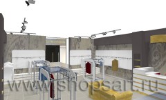 Визуализация магазина одежды на основе коллекции Минимализм