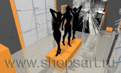 Визуализация магазина одежды на основе коллекции Атланта