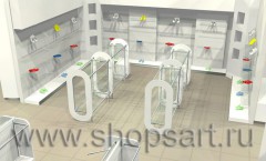 Визуализация магазина одежды на основе коллекции 21 век