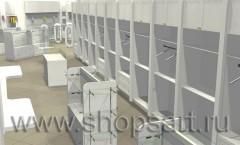 Визуализация магазина одежды на основе коллекции 21 век