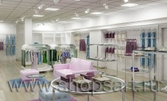 Визуализация магазина одежды на основе коллекции 21 век