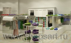Визуализация магазина одежды на основе коллекции 21 век