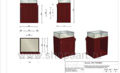 Дизайн проект ювелирного магазина Октябрь Москва Фрунзенская набережная торговое оборудование КОРИЧНЕВАЯ КЛАССИКА Лист 28