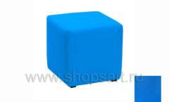 Пуфик куб синий в примерочную