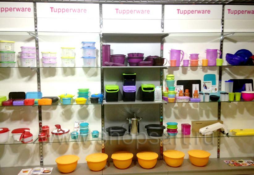 Торговое оборудование магазина посуды Tupperware Фото