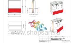Дизайн проект детского магазина Детки-конфетки Урень торговое оборудование АКВАРЕЛИ Лист 30