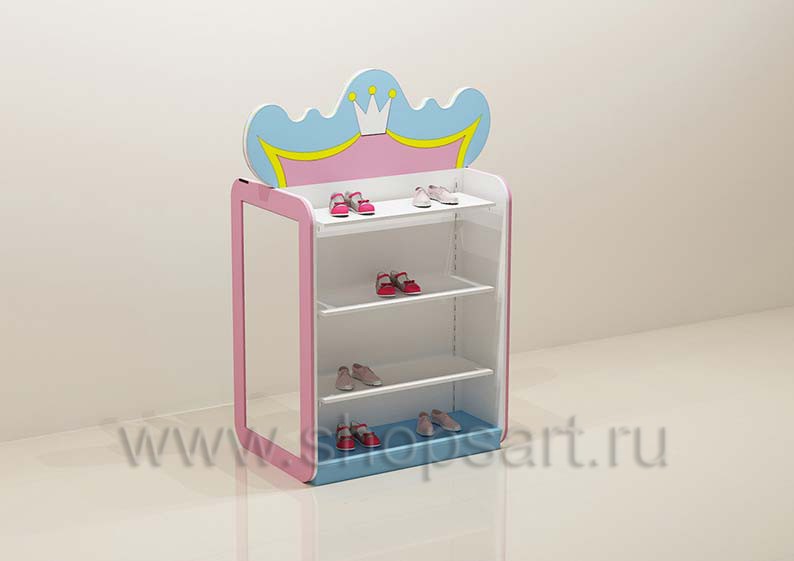 Мебель для детского магазина торговый остров с полками торговое оборудование ПРИНЦЕСС
