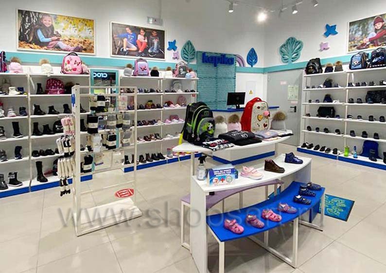 Торговое оборудование магазина обуви Kapika коллекция СТИЛЬ ЛОФТ Фото