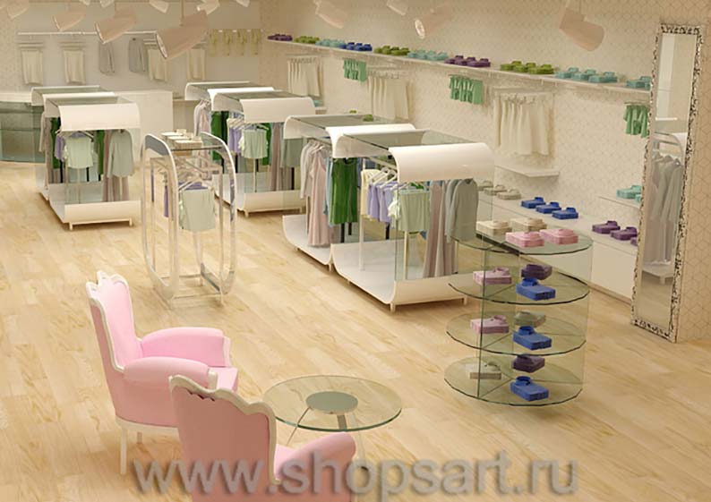 Дизайн интерьера детского магазина Винни Рублевкое шоссе коллекция 21 ВЕК