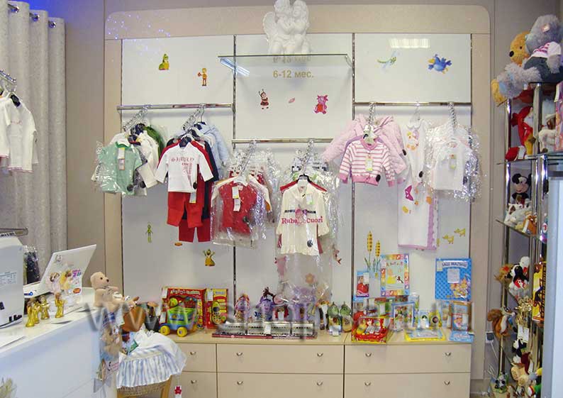 Торговое оборудование для детского магазина Москва коллекция РОЗОВАЯ ФАНТАЗИЯ Фото