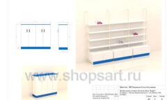 Дизайн проект детского магазина Kapika ТРЦ Columbus коллекция торгового оборудования РАДУГА Лист 15