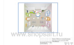 Дизайн проект детского магазина одежды ARTEL торговое оборудование АКВАРЕЛИ Лист 20