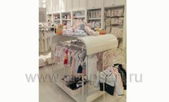 Торговое оборудование магазина детской одежды Винни ТЦ Dream House 3 этаж коллекция БЕЛАЯ КЛАССИКА Фото 14