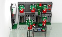 Дизайн интерьера магазина спортивной одежды торговое оборудование ЛОФТ Дизайн 2
