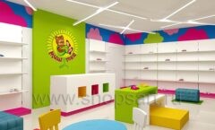 Дизайн интерьера магазина детской обуви Мишутка Самара торговое оборудование КАРАМЕЛЬ Дизайн 01