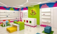 Дизайн интерьера магазина детской обуви Мишутка Самара торговое оборудование КАРАМЕЛЬ Дизайн 03