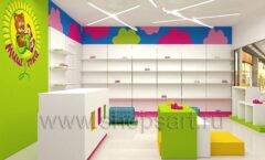 Дизайн интерьера магазина детской обуви Мишутка Самара торговое оборудование КАРАМЕЛЬ Дизайн 07
