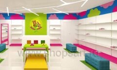 Дизайн интерьера магазина детской обуви Мишутка Самара торговое оборудование КАРАМЕЛЬ Дизайн 11