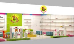 Дизайн интерьера магазина детской обуви Мишутка Самара торговое оборудование КАРАМЕЛЬ Дизайн 13