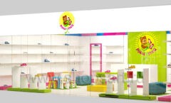 Дизайн интерьера магазина детской обуви Мишутка Самара торговое оборудование КАРАМЕЛЬ Дизайн 15