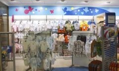 Торговое оборудование магазина детской одежды Мария Горки 10 коллекция ГОЛУБАЯ ЛАГУНА Фото 01