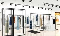 Дизайн интерьера магазина одежды торговое оборудование ZARA Дизайн 01