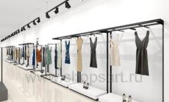 Дизайн интерьера магазина одежды торговое оборудование ZARA Дизайн 03