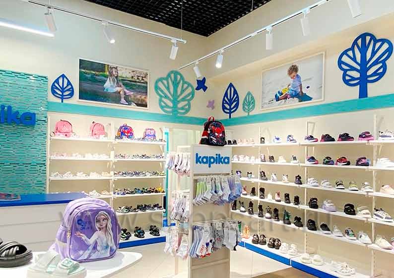 Фото торгового оборудования в магазинах обуви | ShopsArt.ru