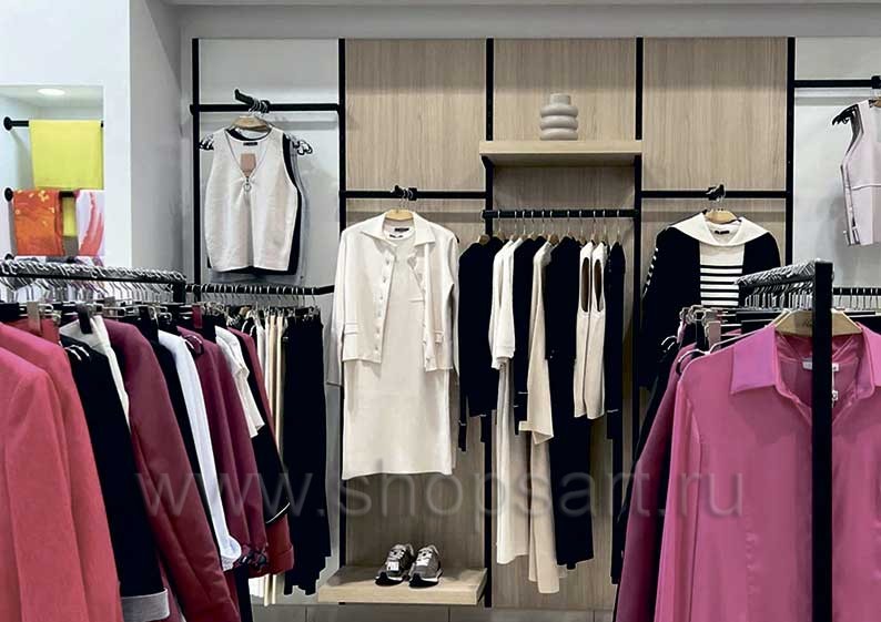 Торговое оборудование для магазина одежды MAYORGO коллекция ZARA Фото