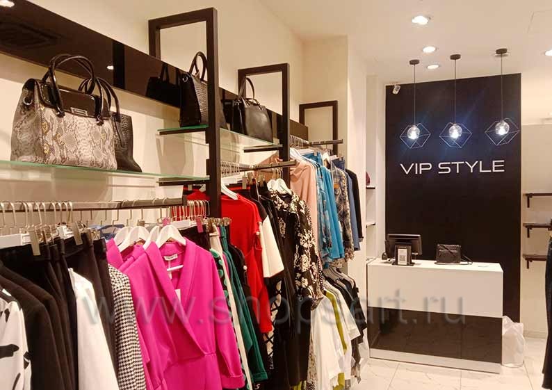 Торговое оборудование для магазина одежды VIP STYLE коллекция ZARA Фото