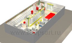 Дизайн магазина детской одежды Детки-конфетки торговое оборудование ГОЛУБАЯ ЛАГУНА Дизайн 15