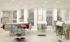Дизайн интерьера магазина детской одежды Винни ТЦ Юнимолл торговое оборудование 21 ВЕК Дизайн 01