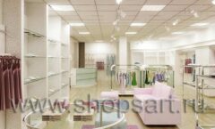 Дизайн интерьера магазина детской одежды Жирафа Ставрополь торговое оборудование 21 ВЕК Дизайн 1