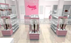 Дизайн интерьера магазина нижнего белья и парфюмерии Аромат торговое оборудование ЛАСКАНА Дизайн 3