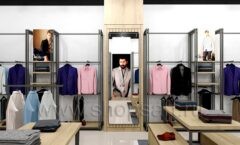 Дизайн интерьера магазина одежды торговое оборудование МОДНЫЙ ШОПИНГ Дизайн 05