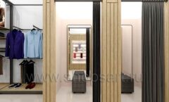 Дизайн интерьера магазина одежды торговое оборудование МОДНЫЙ ШОПИНГ Дизайн 14
