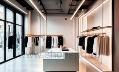 Дизайн интерьера 3 магазина одежды торговое оборудование ZARA Дизайн 07