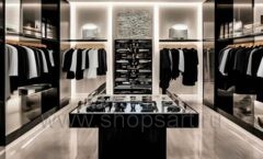 Дизайн интерьера 2 магазина одежды торговое оборудование BLACK STAR Дизайн 1
