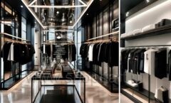 Дизайн интерьера 2 магазина одежды торговое оборудование BLACK STAR Дизайн 6