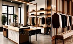 Дизайн интерьера 2 магазина мужской одежды торговое оборудование МУЖСКОЙ СТИЛЬ Дизайн 09