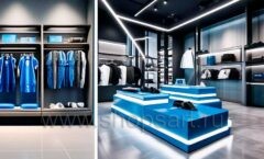 Дизайн интерьера 2 магазина спортивной одежды торговое оборудование АТЛАНТ Дизайн 04