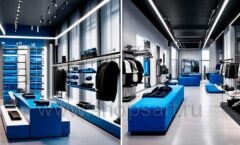 Дизайн интерьера 2 магазина спортивной одежды торговое оборудование АТЛАНТ Дизайн 11
