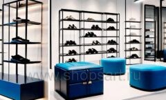 Дизайн интерьера магазина обуви торговое оборудование СИНИЙ ВЕТЕР Дизайн 13