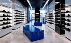 Дизайн интерьера 2 магазина обуви торговое оборудование СТИЛЬ ЛОФТ Дизайн 04